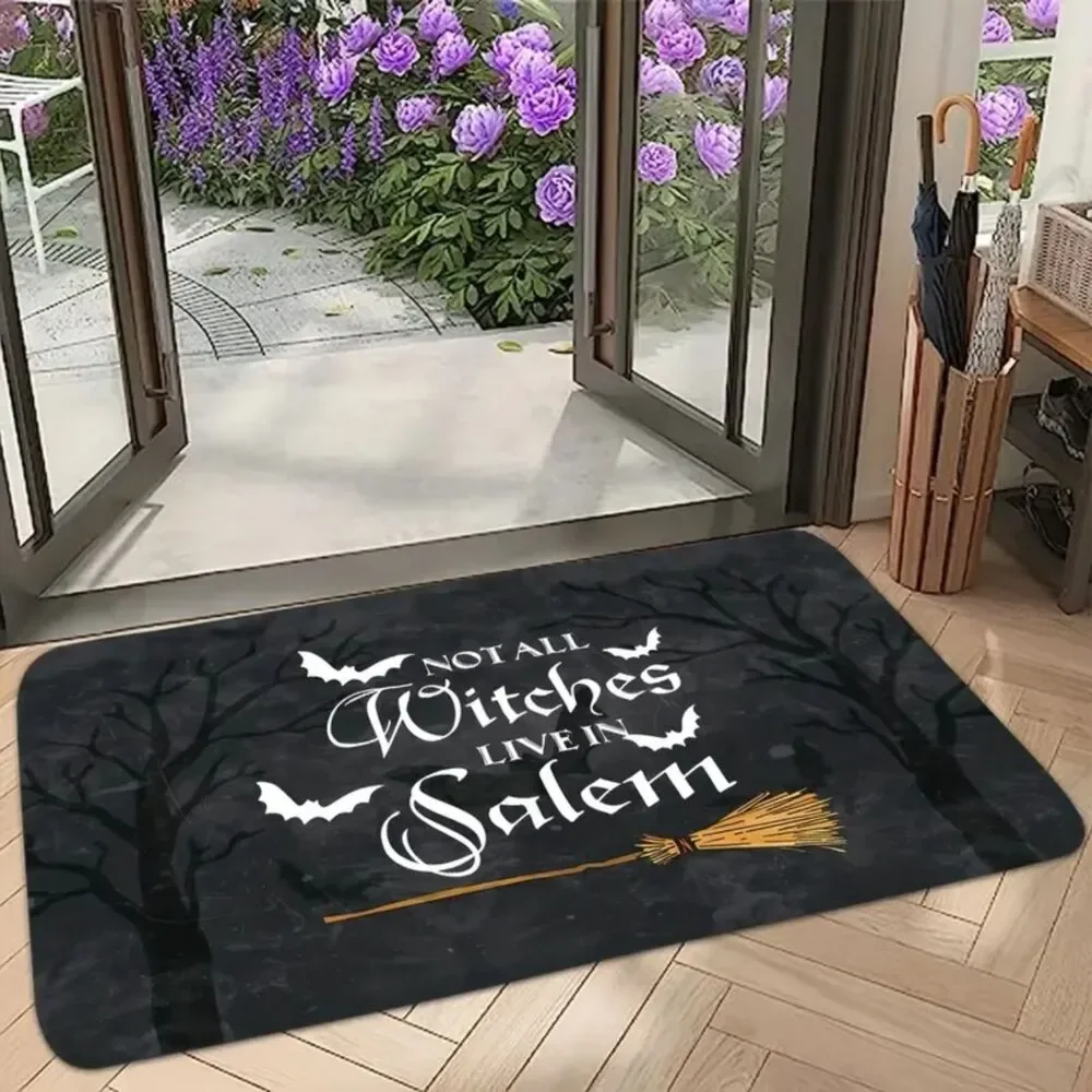 Goth Vamp Witchy Witch Salem Doormat Not All Witches Live in Salem 40